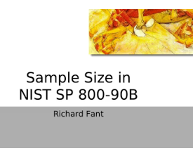 Sample Size in NIST SP800-90B